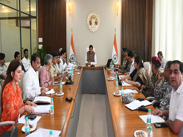 MP CM Mohan Yadav chairing meeting at Samatva Bhavan (Photo/DPR)