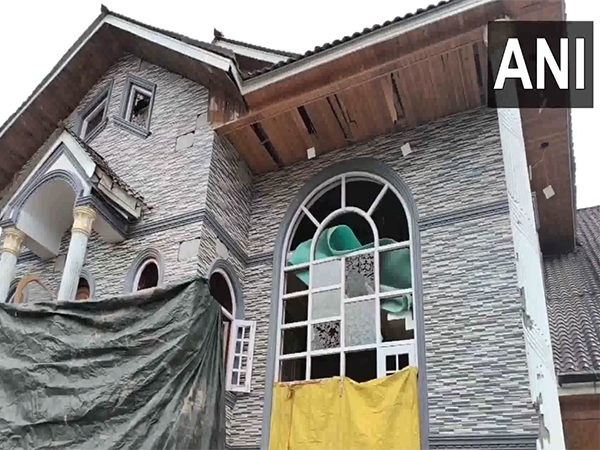 Damaged residential building in Kupwara (Photo/ANI)
