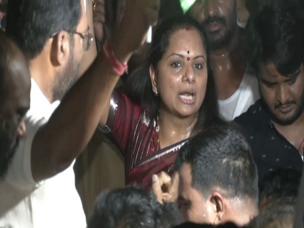 Bharat Rashtra Samithi (BRS) MLC K Kavitha. (Photo/ANI)