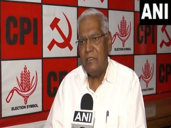 CPI MP D Raja. (Photo/ANI)