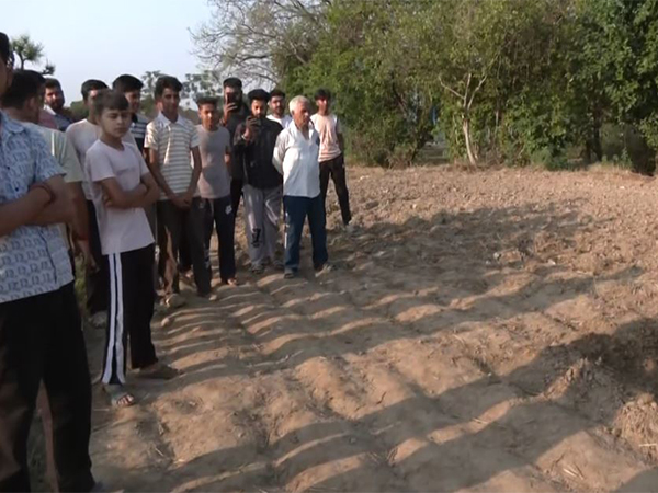 Locals gathered near the explosion site in Akhnoor (Photo/ ANI) 