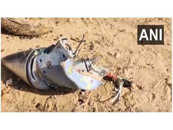 Fragments of projectile retrieved from Rajasthan's Jaisalmer (Photo/ANI)