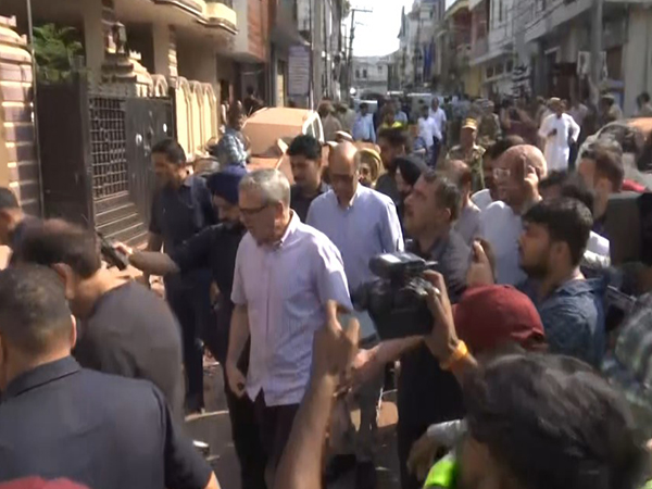 Jammu and Kashmir CM Omar Abdullah visits places in Jammu affected by Pakistan attacks (Photo/ ANI)