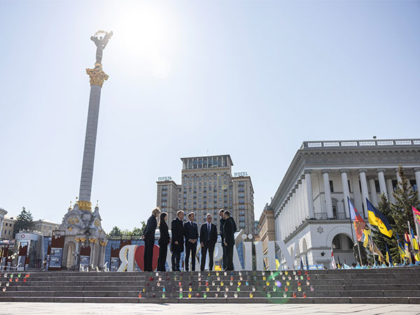 UK PM Keir Starmer, French President Emmanuel Macron, German Chancellor Friedrich Merz, and Polish PM Donald Tusk in Kyiv (Photo/@Keir_Starmer)