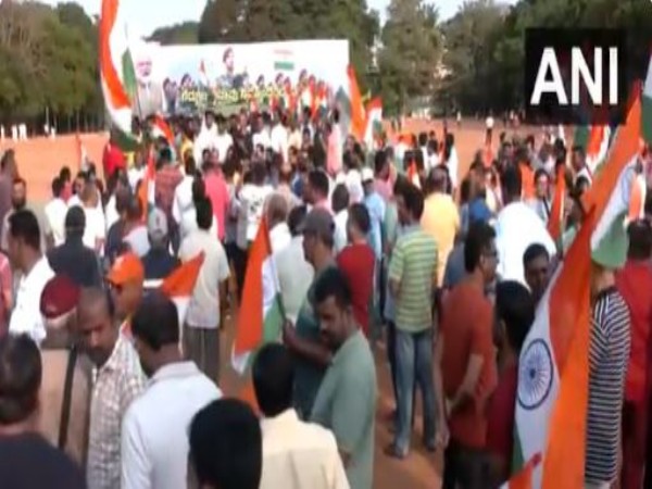 BJP holds 'Tiranga Yatra' in Bengaluru in support of Indian armed forces (Photo/ANI)