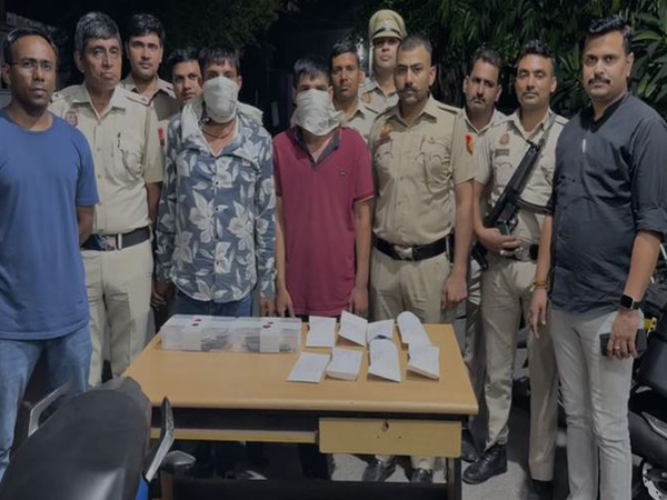 Delhi Police nab two notorious criminals after shootout in RK Puram (Photo/ANI)