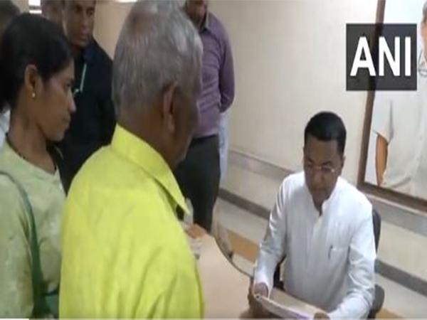 Goa CM Pramod Sawant holds Janta Darbar (Photo/ANI)