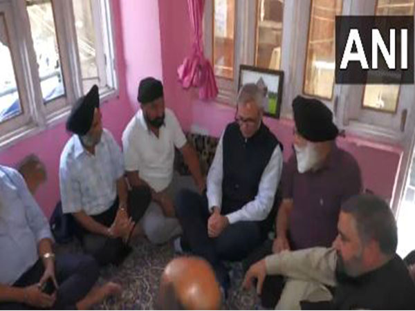 JK CM Omar Abdullah visits injured civilians and bereaved families in Poonch (Photo/ANI)