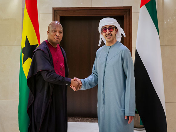 UAE Foreign Minister Sheikh Abdullah bin Zayed Al Nahyan, Ghana's Minister of Foreign Affairs Samuel Okudzeto Ablakwa (Image Credit: X/@OFMUAE)