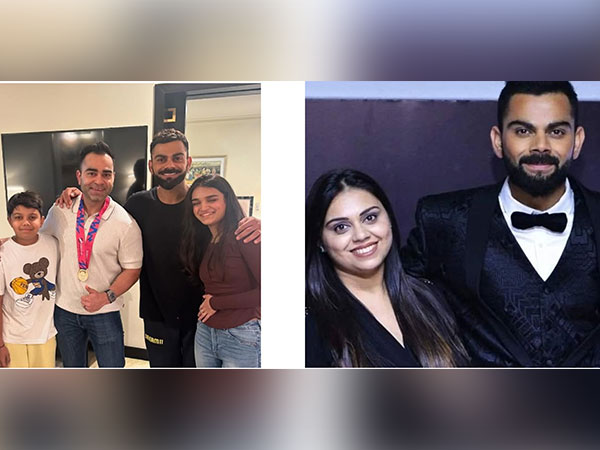 Star batter Virat Kohli with his family members (Image source: Instagram)