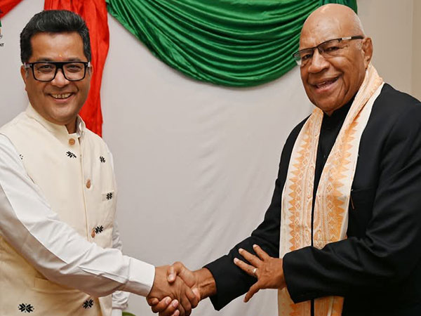 MoS Pabitra Margherita with Prime Minster of Fiji, Sitiveni Rabuka (Photo/ X@PmargheritaBJP)