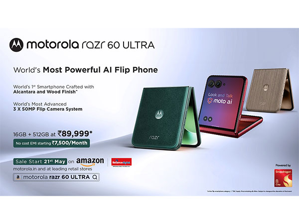 motorola launches the razr 60 ultra starting at just Rs. 89,999* (16GB+512GB)