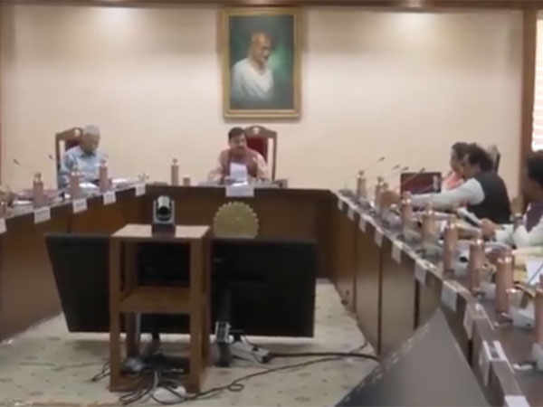 MP CM Mohan Yadav chairing cabinet meeting at Mantralaya (Photo/ANI)