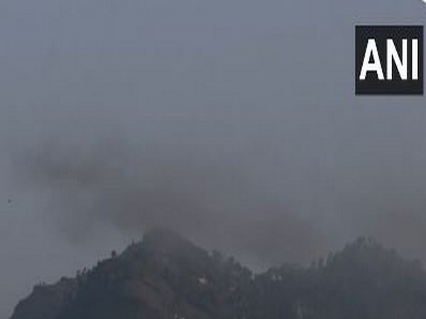 Smoke rises in Rajouri after Pakistani shelling injures civilians (File Photo/ANI)