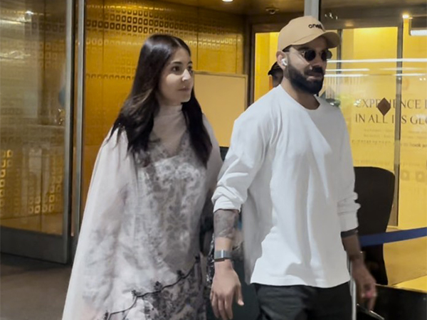 Star couple Virat Kohli and Anushka Sharma (Image source: ANI)