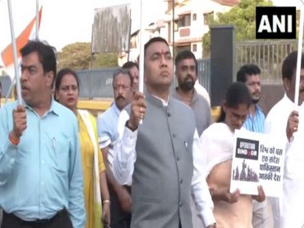 Goa CM Pramod Sawant leads Tiranga Yatra (Photo/ANI) Goa CM Pramod Sawant leads Tiranga Yatra (Photo/ANI)