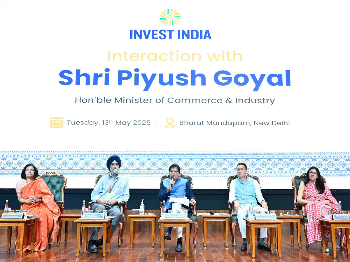 Union Commerce and Industry Minister Piyush at Bharat Mandapam (Image/@PiyushGoyal)