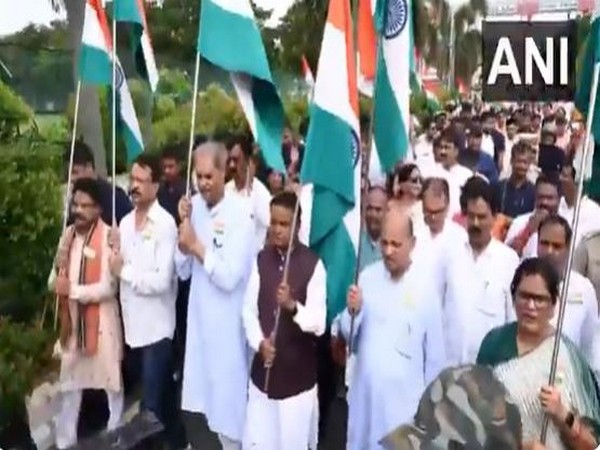 Odisha CM  Mohan Charan Majhi leads Tiranga rally (File Photo/ANI) 