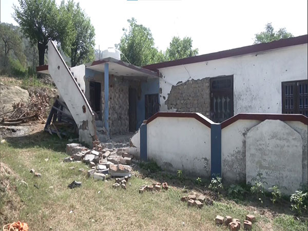 Visuals of damaged house in Nowshera (Photo/ANI)