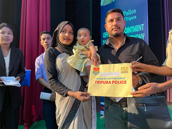 Newly appointed Police constable in Tripura Police (Photo/ANI) 