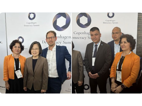 Uyghur activists at 2025 Copenhagen Democracy Summit (Photo/ @RushanAbbas)