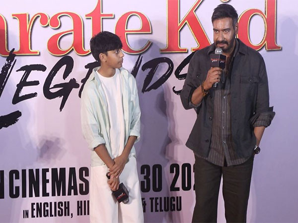 Ajay Devgn with son Yug Devgan (Photo/ANI) Ajay Devgn with son Yug Devgan (Photo/ANI)