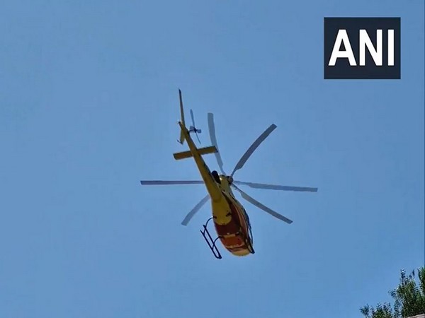 Helicopter services from Katra to Shri Mata Vaishno Devi Bhavan resume (Photo/ANI)