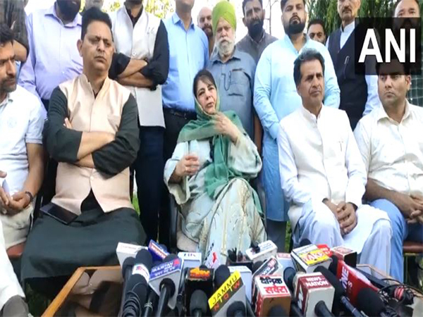 PDP Chief Mehbooba Mufti (Photo/ANI)