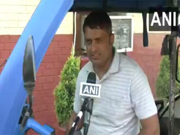 Pawan, father of Kafi who secured 95.6% in Class 12 CBSE (Photo/ANI)