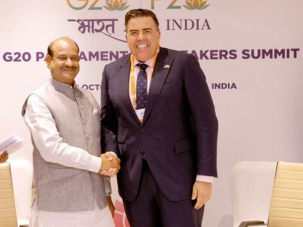 Lok Sabha Speaker Om Birla with Speaker of House of Representatives of Australia Milton Dick. (Photo/ANI) 