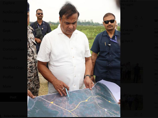 Assam CM Himanta Biswa Sarma visits proposed thermal power plant site at Dhubri’s Bilasipara (Photo/X: @himantabiswa)