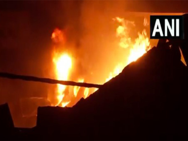 Visuals from site of incident in Mundka area (Photo/ANI)