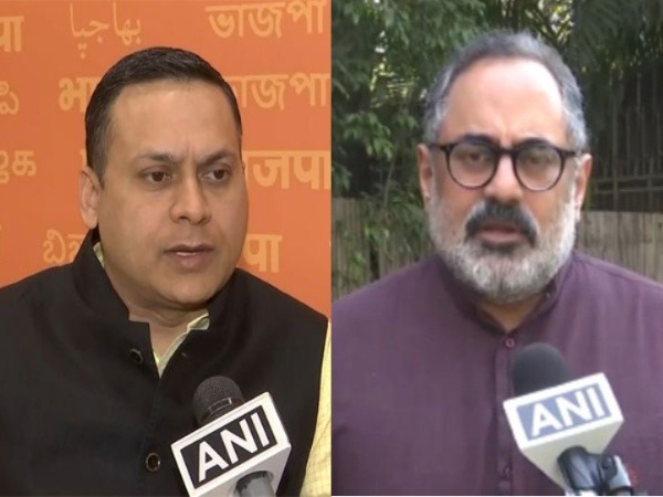 BJP leaders Amit Malviya, Rajeev Chandrasekhar (Photo/ANI)