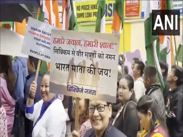 SKM organise Tiranga Rally in Gangtok (Photo: ANI) 