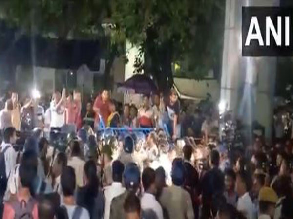 Visuals from the clash between the protesting SSC teachers and police perssonnel (Photo/ANI)