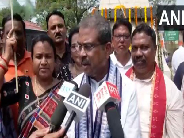 Union Minister Dharmendra Pradhan leads 'Tiranga Yatra' in Sambalpur (File Photo/ANI)