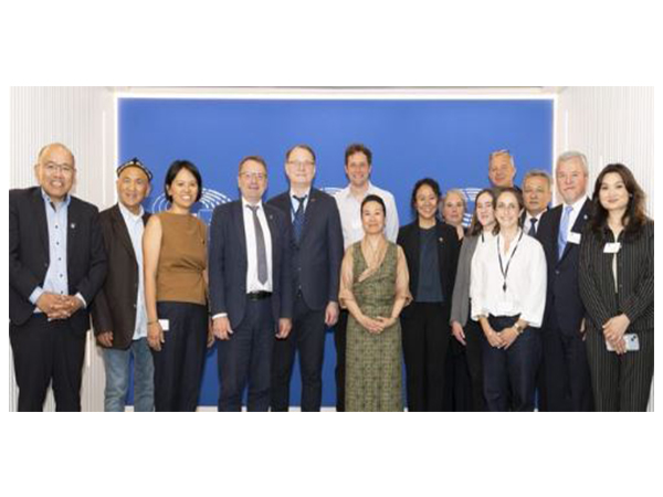 Tibetan Representative Rigzin Genkhang participates in a conference held in the European Parliament (Image Credit: X/@CTA_TibetdotNet)