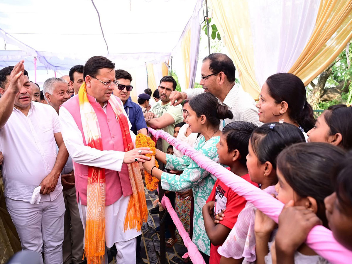 Uttarakhand CM Pushkar Singh Dhami in Tanakpur region of Champawat district in Uttarakhand (Photo/ ANI) 