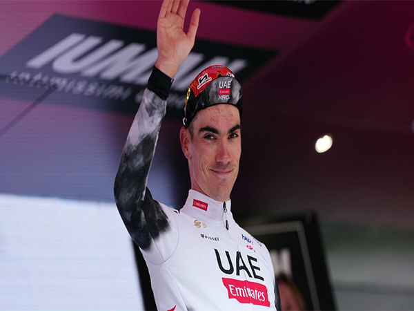 Juan Ayuso after winning stage 7 of Giro d'Italia (Image: Giro d'Italia/Moto GP)