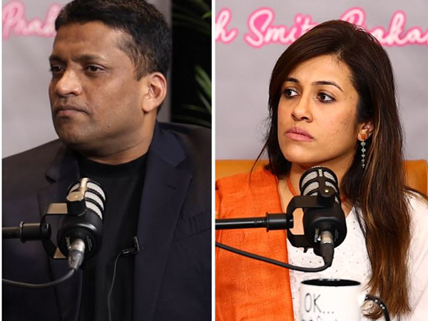 Byju Raveendran, the founder and CEO of BYJU’s (left) and BYJU's co-founder Divya Gokulnath (right) (Photo/ANI) 