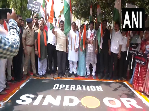 Chhattisgarh Chief Minister Vishnu Deo Sai, along with BJP workers, led the 'Tiranga Shaurya Samman Yatra' (Photo/ANI)