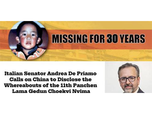 Italian Senator demands China reveal fate of 11th Panchen Lama  (Image Source: @CTA_TibetdotNet)