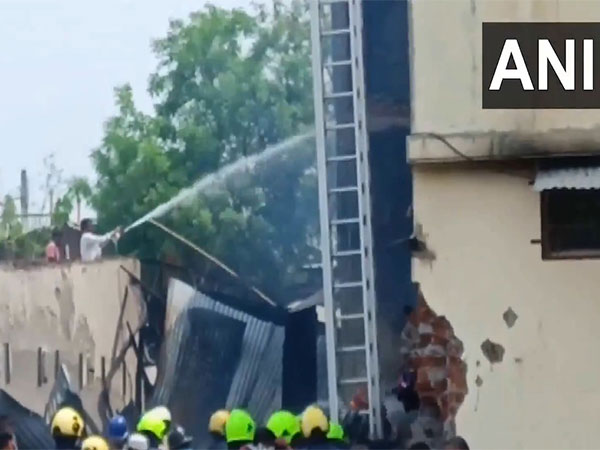 Fire at a factory in Solapur (Photo/ANI)