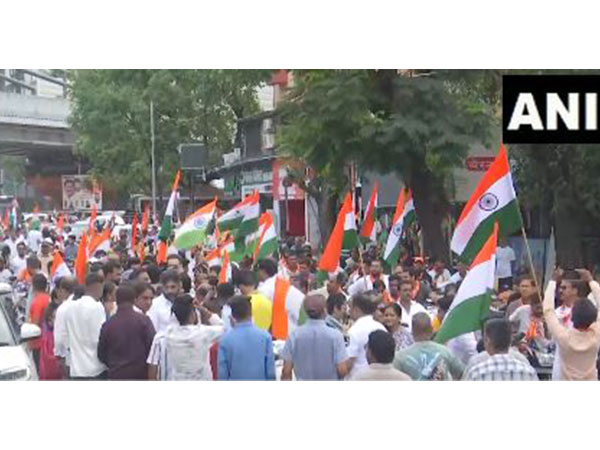 Shiv Sena leaders and citizens participate in Tiranga rally in Mumbai to show solidarity with Indian Armed Forces (Photo/ANI)