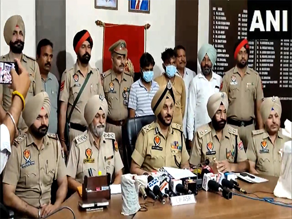 Amritsar Police arrested three accused with 10.248 kilograms of heroin. (Photo/ANI)