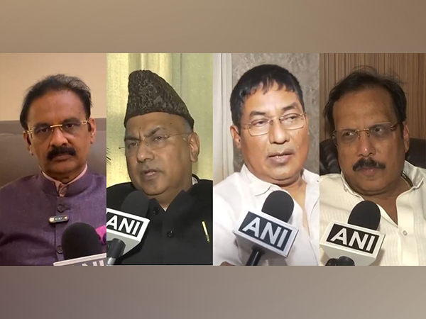  Samajwadi Party MP Rajeev Rai, BJP MP Pradan Baruah, Rajya Sabha MP Ghulam Nabi Khatana, Rajya Sabha MP Ashok Kumar Mittal (Photo/ANI)