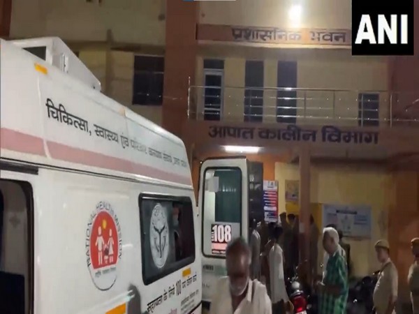 A road accident that occurred in Uttar Pradesh’s Mainpuri district (Photo/ANI)