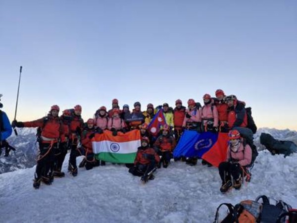 NCC expedition team successfully scales Mount Everest (Photo/ANI)
