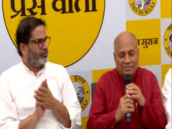 Jan Suraaj founder Prashant Kishor and Former Union Minster Ram Chandra Prasad Singh (Photo/ANI)