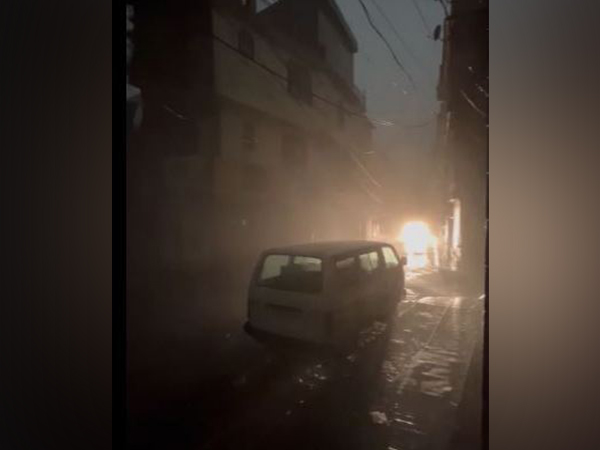 Heavy rain in parts of Mandi District in Himachal Pradesh(Photo/ANI)